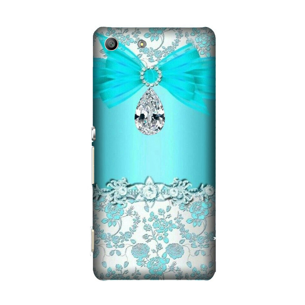 Shinny Blue Background Case for Sony M5