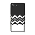 Black white Pattern2Case for Sony M5