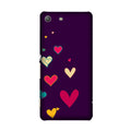 Purple Background Case for Sony M5  (Design - 107)