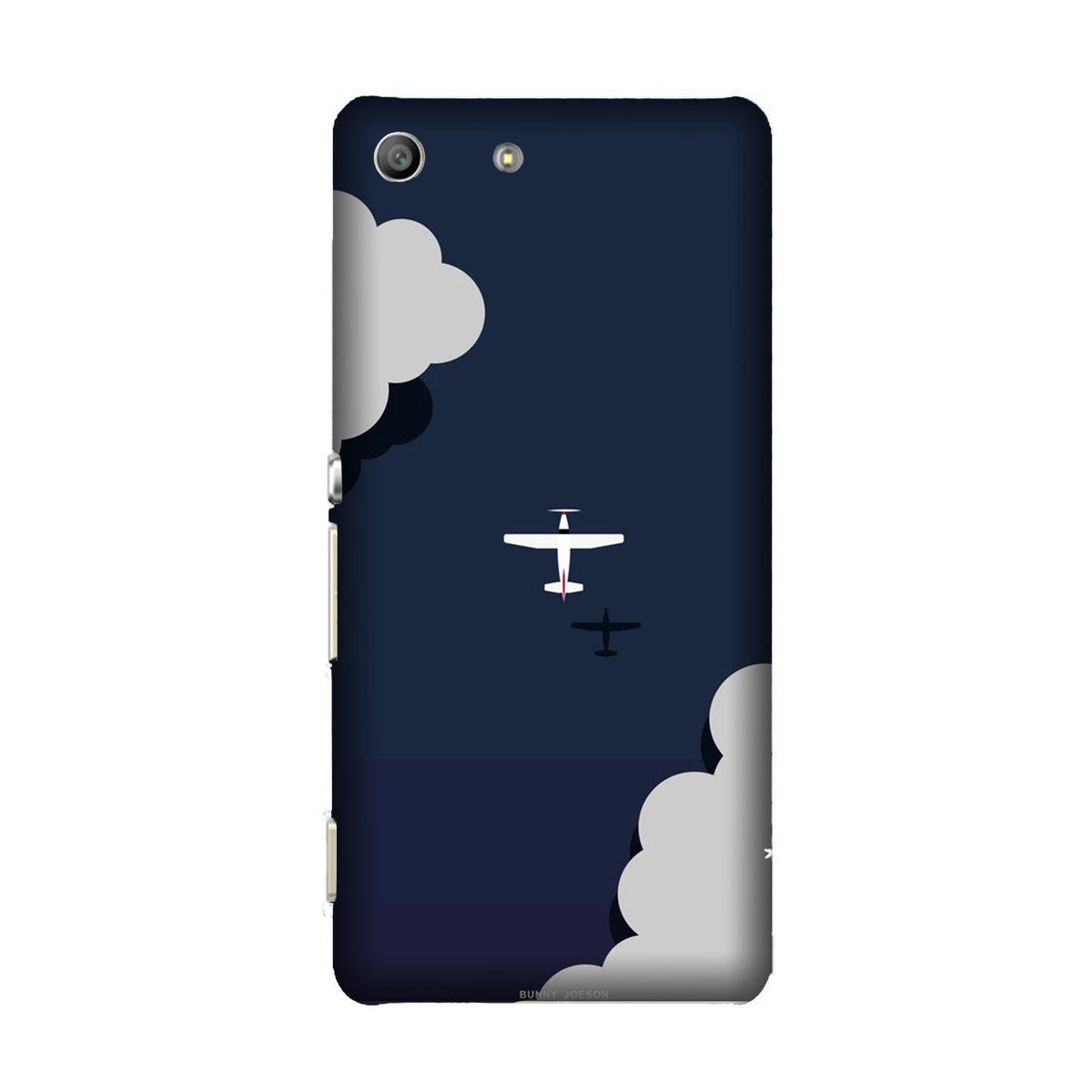Clouds Plane Case for Sony M5 (Design - 196)