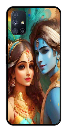 Lord Radha Krishna Metal Mobile Case for Samsung Galaxy M51