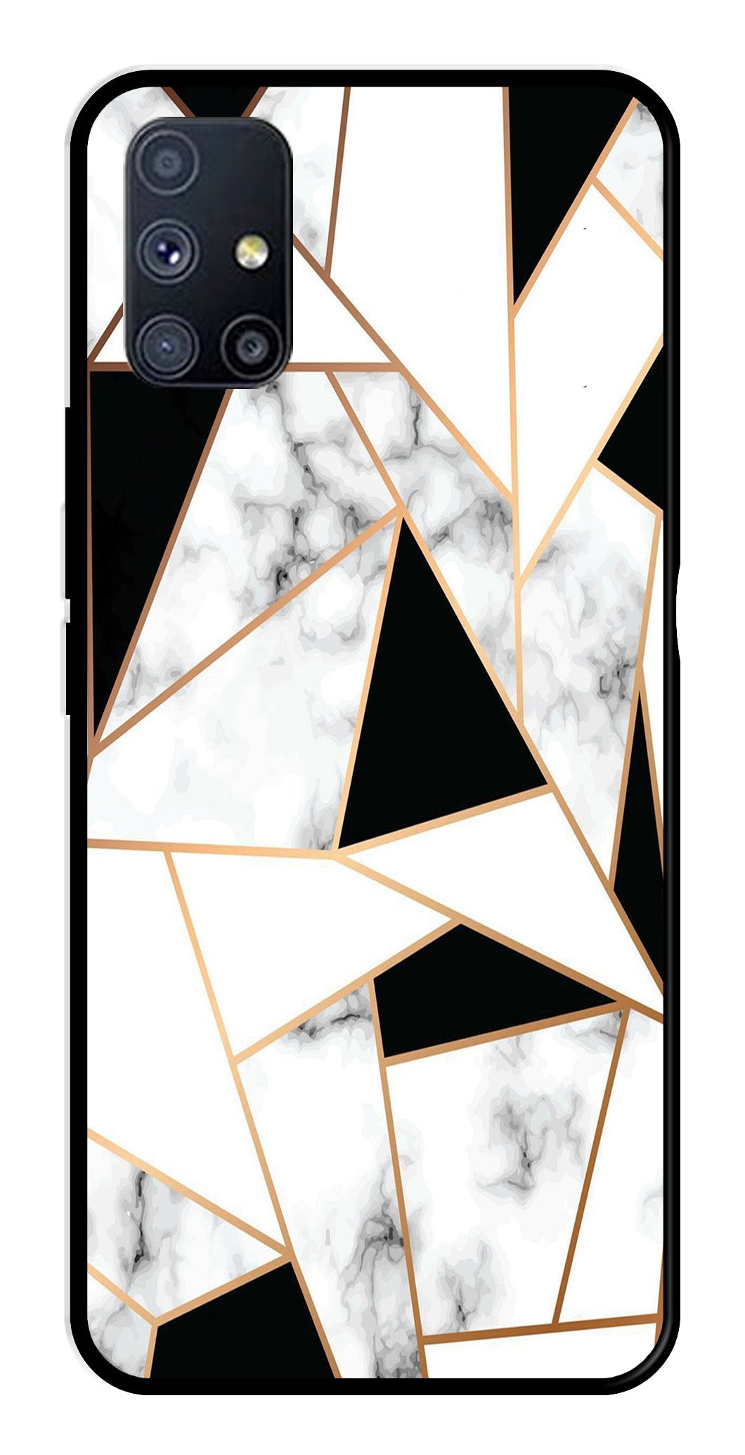 Marble Design2 Metal Mobile Case for Samsung Galaxy A51   (Design No -08)