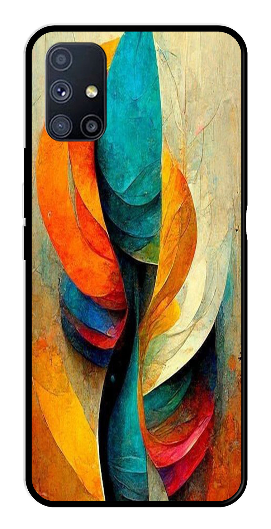 Modern Art Metal Mobile Case for Samsung Galaxy M51   (Design No -11)