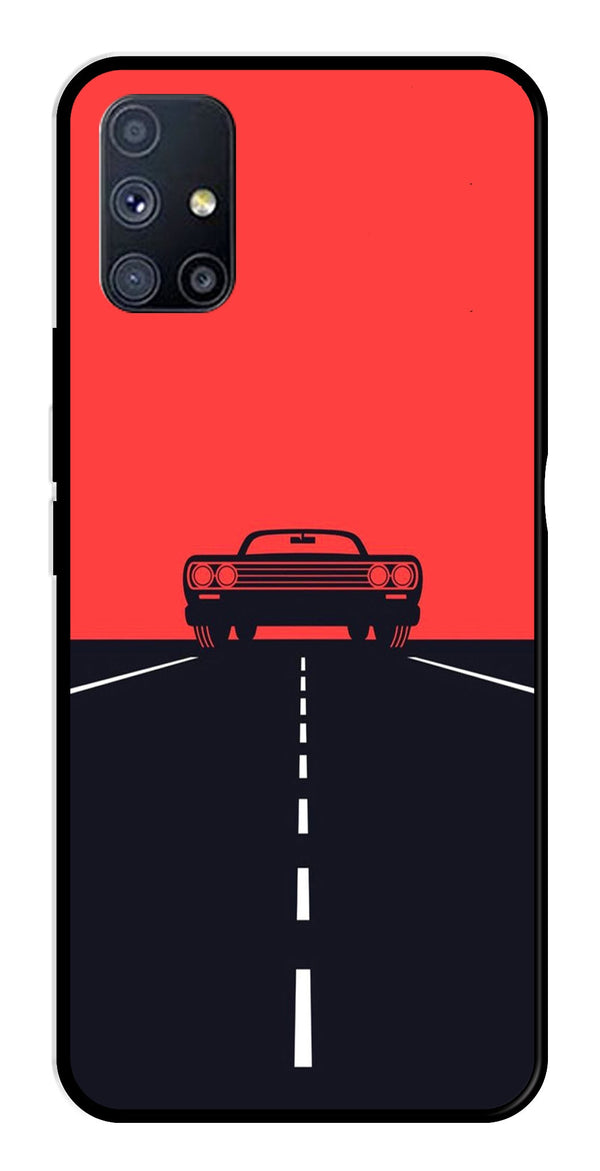 Car Lover Metal Mobile Case for Samsung Galaxy A71   (Design No -21)