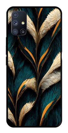 Feathers Metal Mobile Case for Samsung Galaxy F22 5G