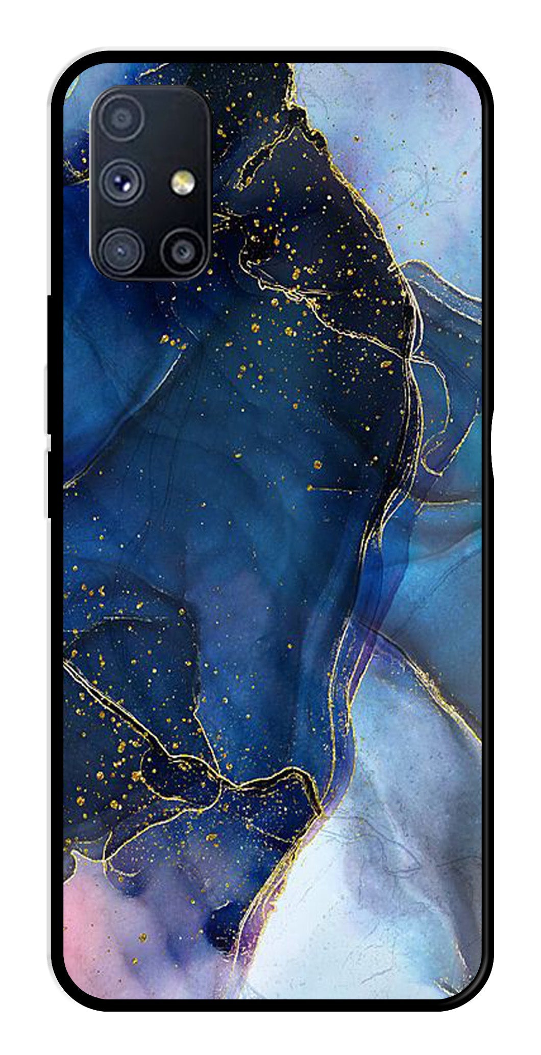 Blue Marble Metal Mobile Case for Samsung Galaxy A51   (Design No -34)