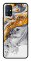 Marble Pattern Metal Mobile Case for Samsung Galaxy A51   (Design No -36)