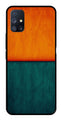 Orange Green Pattern Metal Mobile Case for Samsung Galaxy F22 5G   (Design No -45)