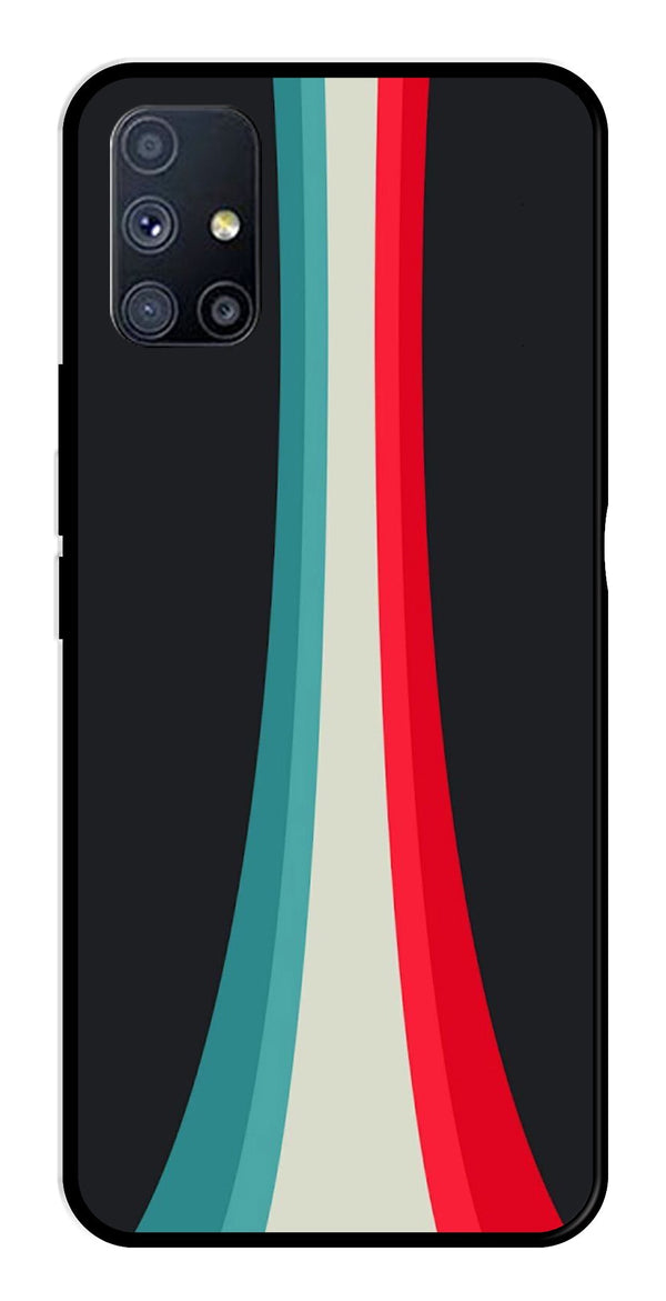 Modern Art Colorful Metal Mobile Case for Samsung Galaxy F22 5G   (Design No -48)