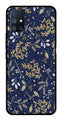 Floral Pattern  Metal Mobile Case for Samsung Galaxy A51   (Design No -52)