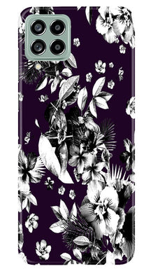 white flowers Mobile Back Case for Samsung Galaxy M53 5G (Design - 7)