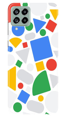 Circul Squar & Tringle Art Mobile Back Case for Samsung Galaxy M53 5G (Design - 18)