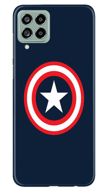 Captain America Mobile Back Case for Samsung Galaxy M53 5G (Design - 42)