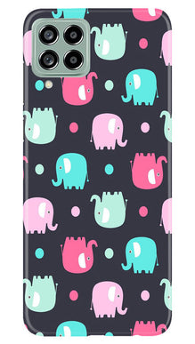 Elephant Baground Mobile Back Case for Samsung Galaxy M53 5G (Design - 44)