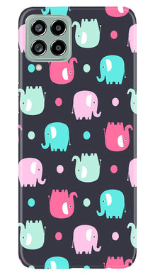 Elephant Baground Mobile Back Case for Samsung Galaxy M53 5G (Design - 44)