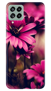 Purple Daisy Mobile Back Case for Samsung Galaxy M53 5G (Design - 65)