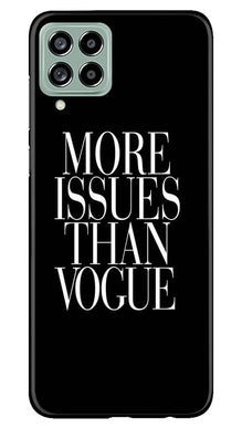 More Issues than Vague Mobile Back Case for Samsung Galaxy M53 5G (Design - 74)