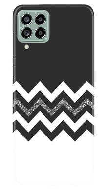 Black white Pattern2Mobile Back Case for Samsung Galaxy M53 5G (Design - 83)