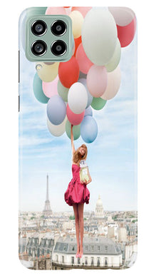 Girl with Baloon Mobile Back Case for Samsung Galaxy M53 5G (Design - 84)