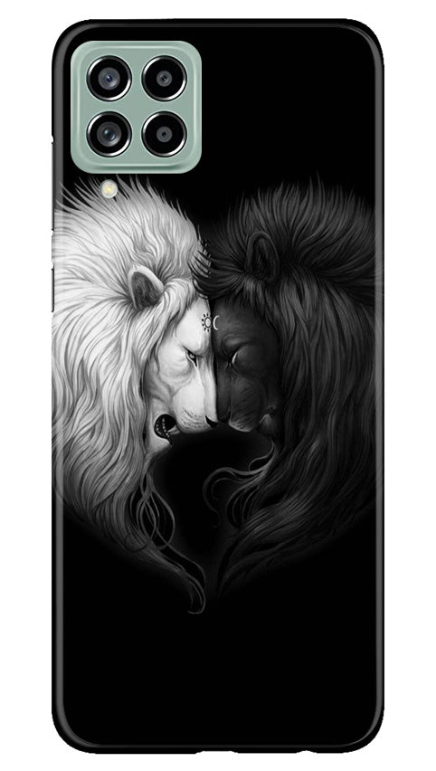 Dark White Lion Case for Samsung Galaxy M53 5G(Design - 140)