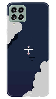 Clouds Plane Mobile Back Case for Samsung Galaxy M53 5G (Design - 165)