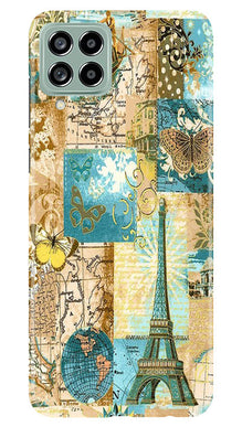 Travel Eiffel Tower Mobile Back Case for Samsung Galaxy M53 5G (Design - 175)