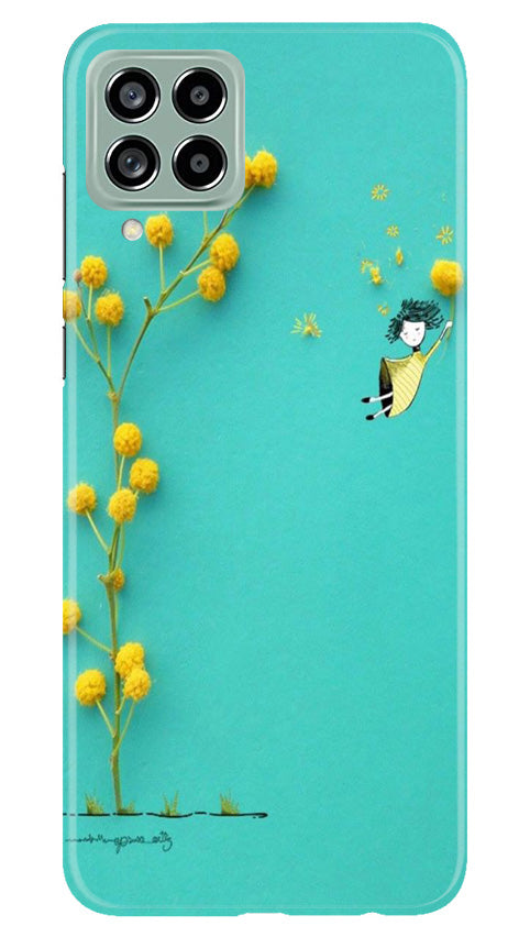 Flowers Girl Case for Samsung Galaxy M53 5G (Design No. 185)