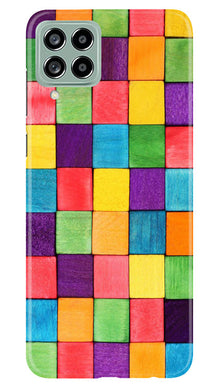 Colorful Square Mobile Back Case for Samsung Galaxy M53 5G (Design - 187)