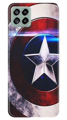 Captain America Shield Mobile Back Case for Samsung Galaxy M53 5G (Design - 219)