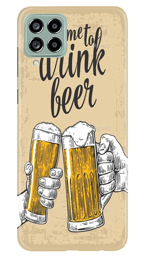 Drink Beer Mobile Back Case for Samsung Galaxy M53 5G (Design - 290)