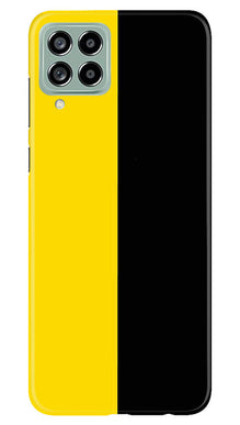 Black Yellow Pattern Mobile Back Case for Samsung Galaxy M53 5G (Design - 354)