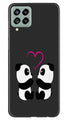 Panda Love Mobile Back Case for Samsung Galaxy M53 5G (Design - 355)