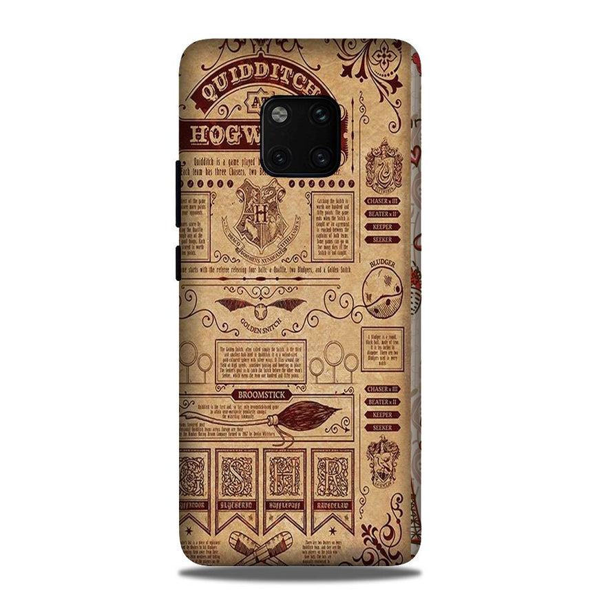 Hogwarts Mobile Back Case for Huawei Mate 20 Pro (Design - 304)
