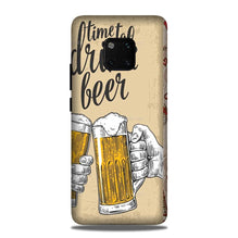 Drink Beer Mobile Back Case for Huawei Mate 20 Pro (Design - 328)