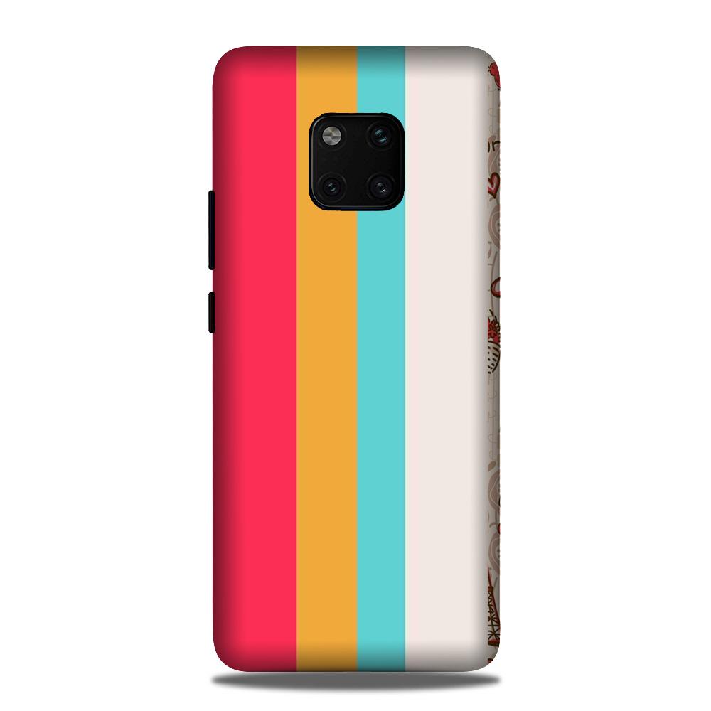 Color Pattern Mobile Back Case for Huawei Mate 20 Pro (Design - 369)