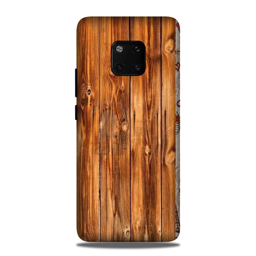 Wooden Texture Mobile Back Case for Huawei Mate 20 Pro (Design - 376)