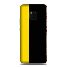 Black Yellow Pattern Mobile Back Case for Huawei Mate 20 Pro (Design - 397)
