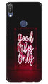 Good Vibes Only Mobile Back Case for Asus Zenfone Max M1 (Design - 354)