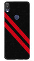 Black Red Pattern Mobile Back Case for Asus Zenfone Max M1 (Design - 373)