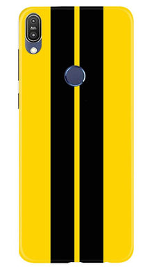 Black Yellow Pattern Mobile Back Case for Asus Zenfone Max M1 (Design - 377)