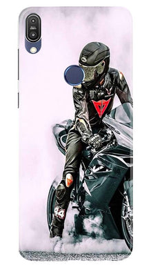 Biker Mobile Back Case for Asus Zenfone Max Pro M1 (Design - 383)