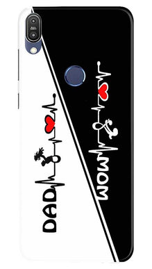 Love Mom Dad Mobile Back Case for Asus Zenfone Max Pro M1 (Design - 385)
