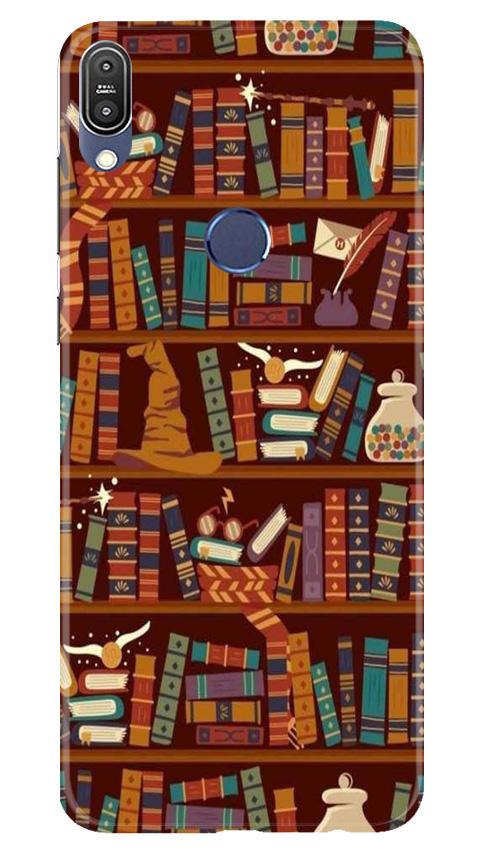 Book Shelf Mobile Back Case for Asus Zenfone Max Pro M1 (Design - 390)