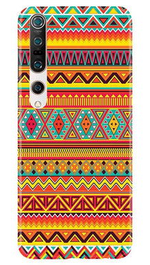 Zigzag line pattern Mobile Back Case for Xiaomi Mi 10 (Design - 4)