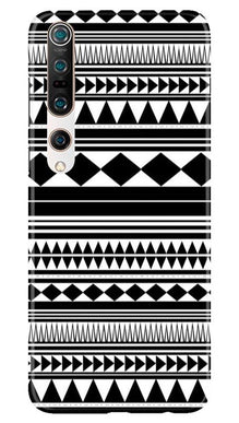 Black white Pattern Mobile Back Case for Xiaomi Mi 10 (Design - 5)