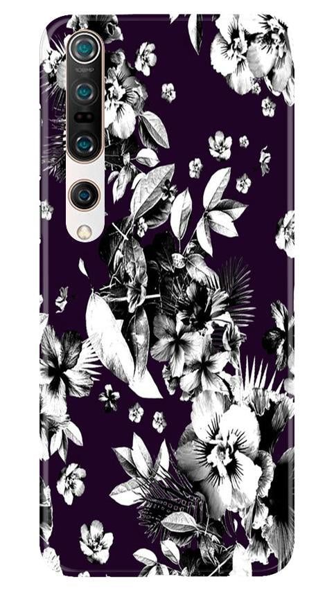 white flowers Case for Xiaomi Mi 10