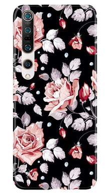 Pink rose Mobile Back Case for Xiaomi Mi 10 (Design - 12)