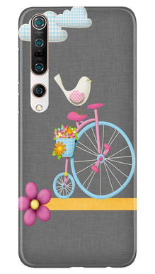 Sparron with cycle Mobile Back Case for Xiaomi Mi 10 (Design - 34)