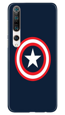 Captain America Mobile Back Case for Xiaomi Mi 10 (Design - 42)