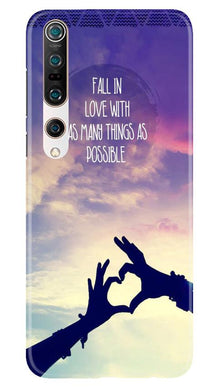 Fall in love Mobile Back Case for Xiaomi Mi 10 (Design - 50)